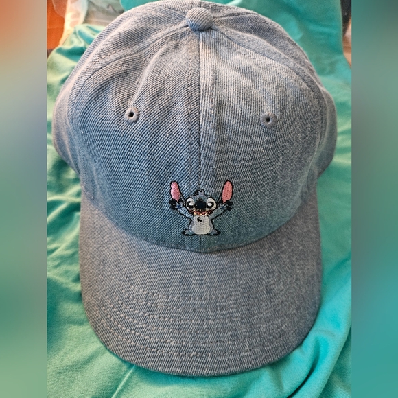 Disney Accessories - NWT Disney Stitch Adult Denim Hat